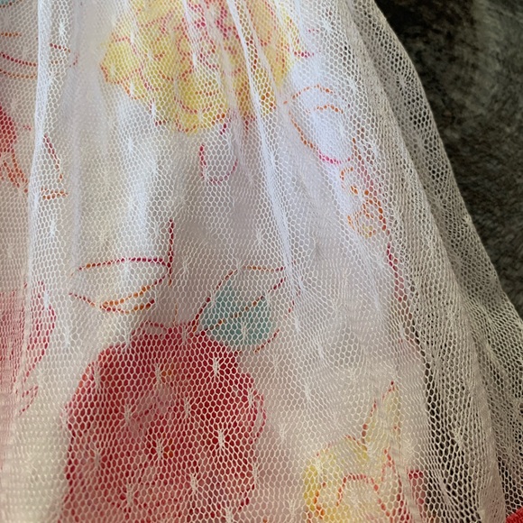 First Impressions Netting Overlay Flower Dress - Picture 2 of 8